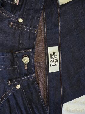 Naked & Famous Denim Men’s Deep Indigo Straight Jeans